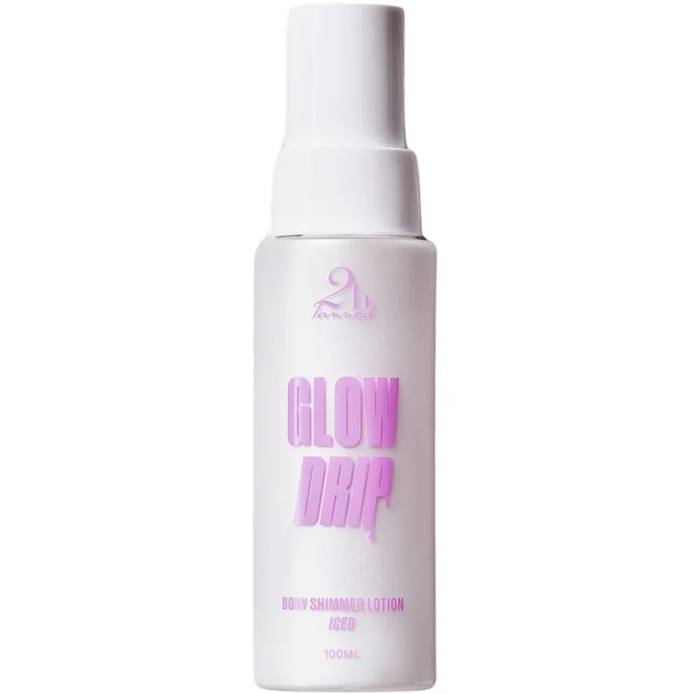 2BTanned Glow Drip Body Shimmer Lotion Iced 100ml