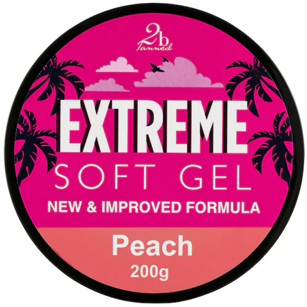 2BTanned Peach Extreme Soft Gel Tanning Accelerator 200g