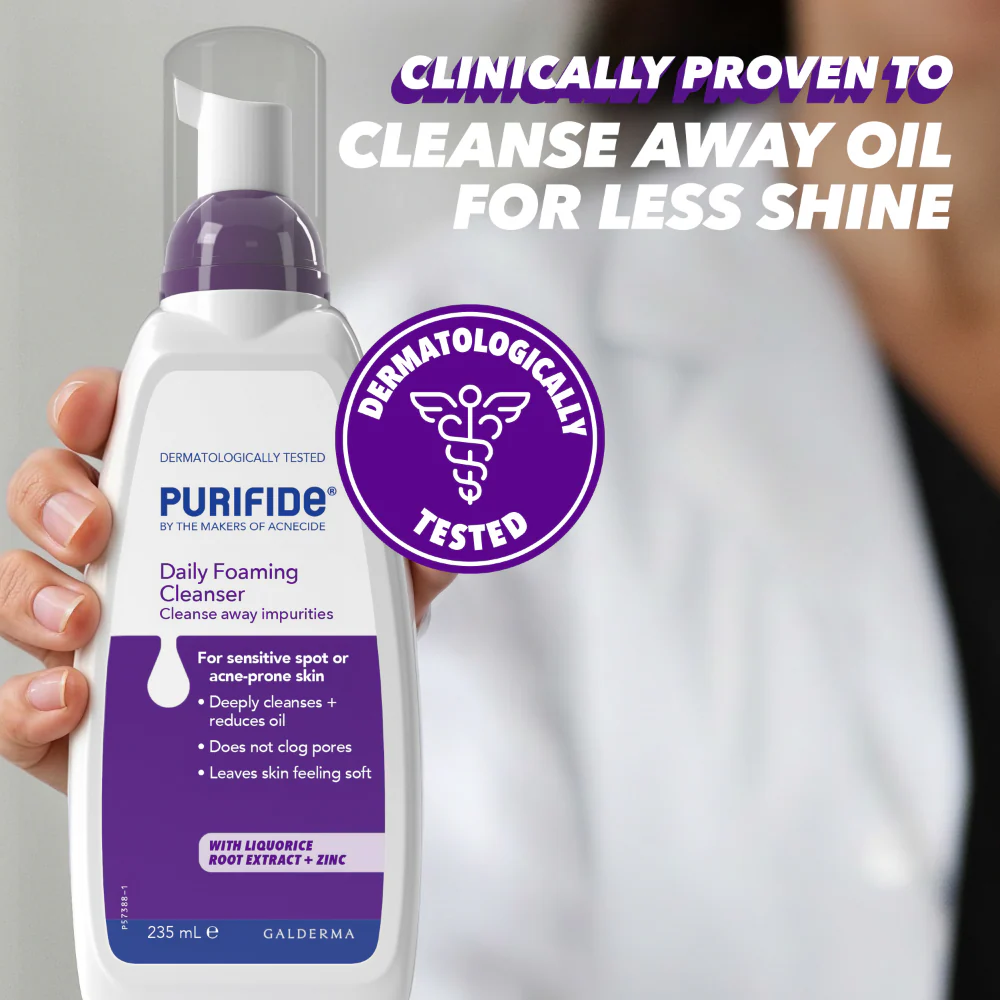 Acnecide + Purifide Purifide Daily Facial Cleanser 235ml - Image 4