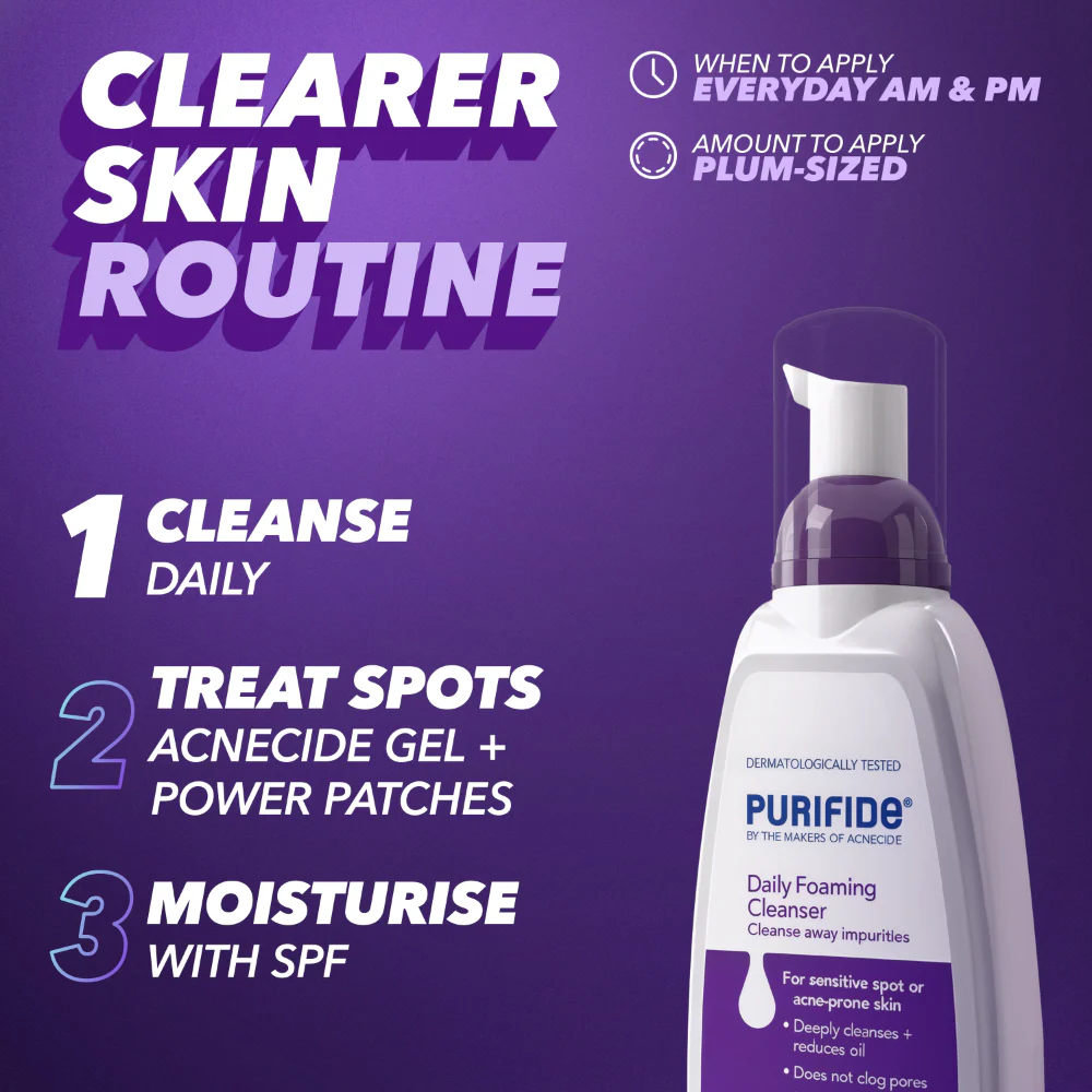 Acnecide + Purifide Purifide Daily Facial Cleanser 235ml - Image 6