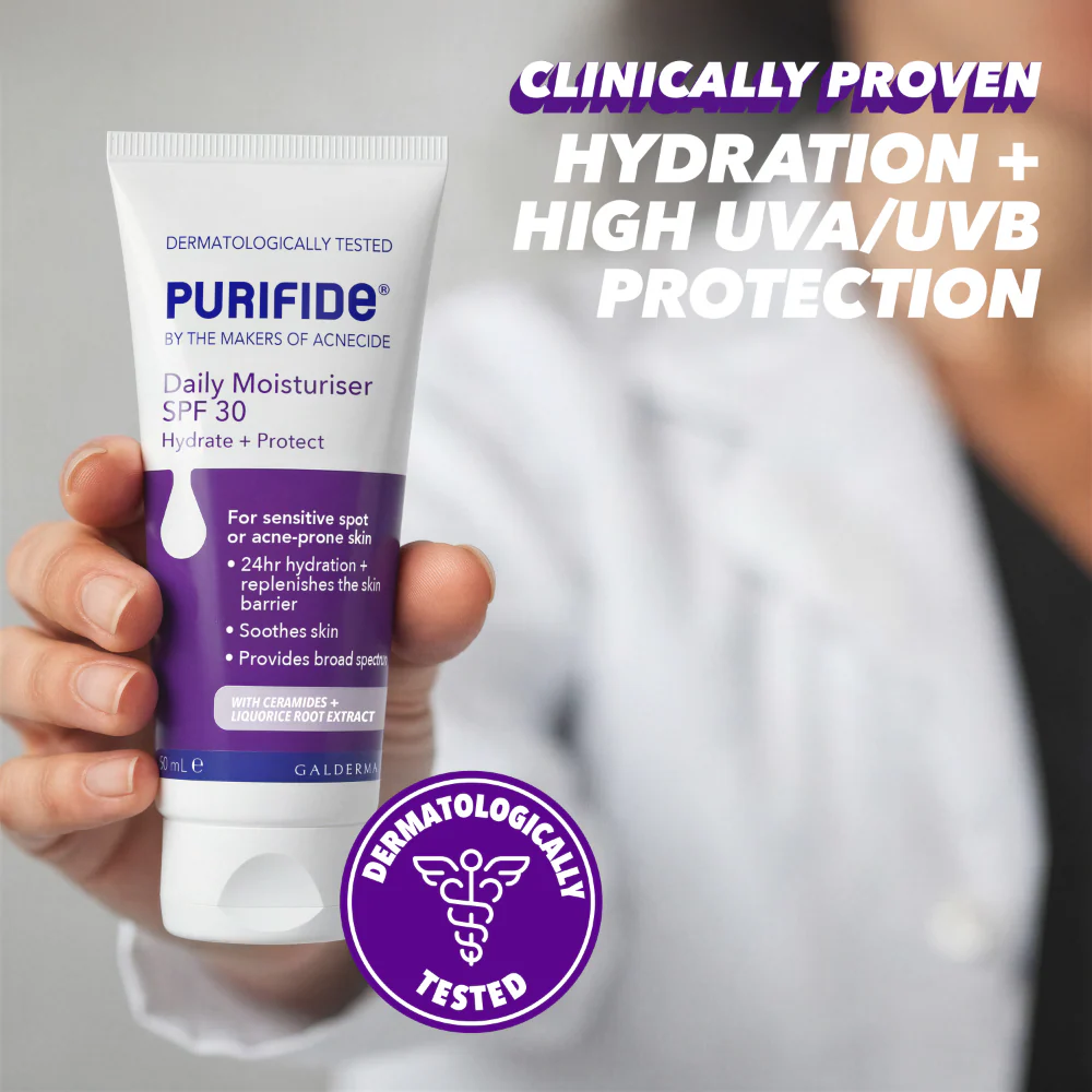 Acnecide + Purifide Purifide Daily Moisturiser SPF30 50ml - Image 4