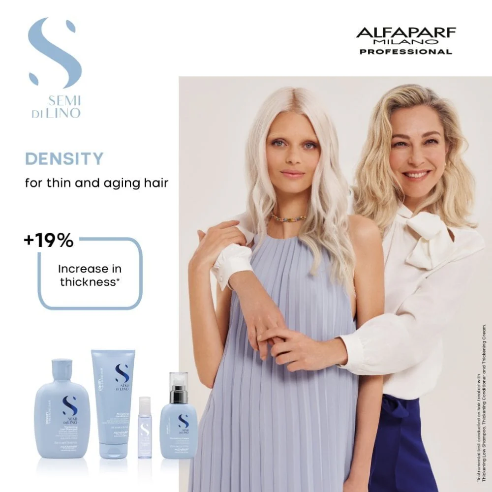 Alfaparf Milano Semi Di Lino Density Thickening Low Shampoo & Conditioner Twin 2 x 1000ml - Image 5