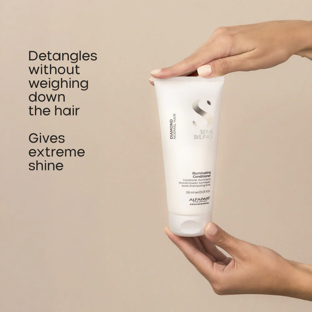 Alfaparf Milano Semi Di Lino Diamond Illuminating Conditioner 200ml - Image 3
