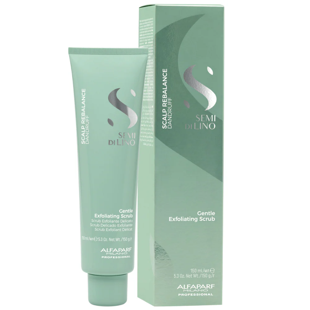 Alfaparf Milano Semi Di Lino Scalp Rebalance Gentle Exfoliating Scrub 150ml - Image 2