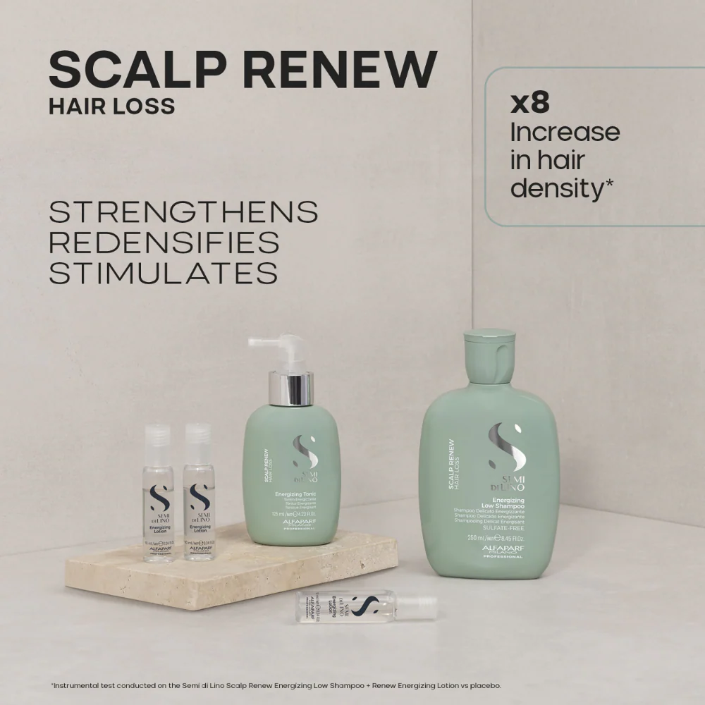 Alfaparf Milano Semi Di Lino Scalp Renew Energising Lotion 12 x 10ml - Image 4