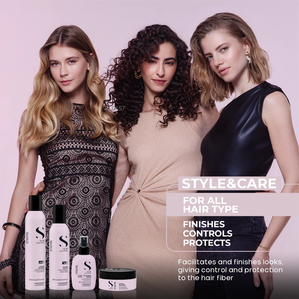 Alfaparf Milano Semi Di Lino Style & Care Amplifying Mousse 250ml - Image 6