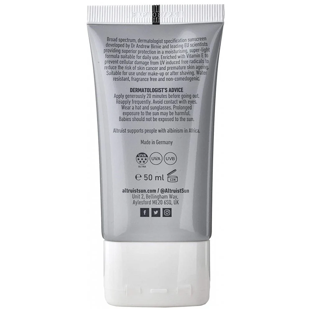 Altruist Dermatologist Face Fluid SPF50 Duo 2 x 50ml - Image 3