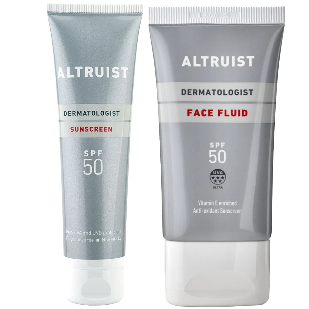 Altruist Dermatologist Sunscreen SPF50 100ml & Face Fluid SPF50 50ml Twin