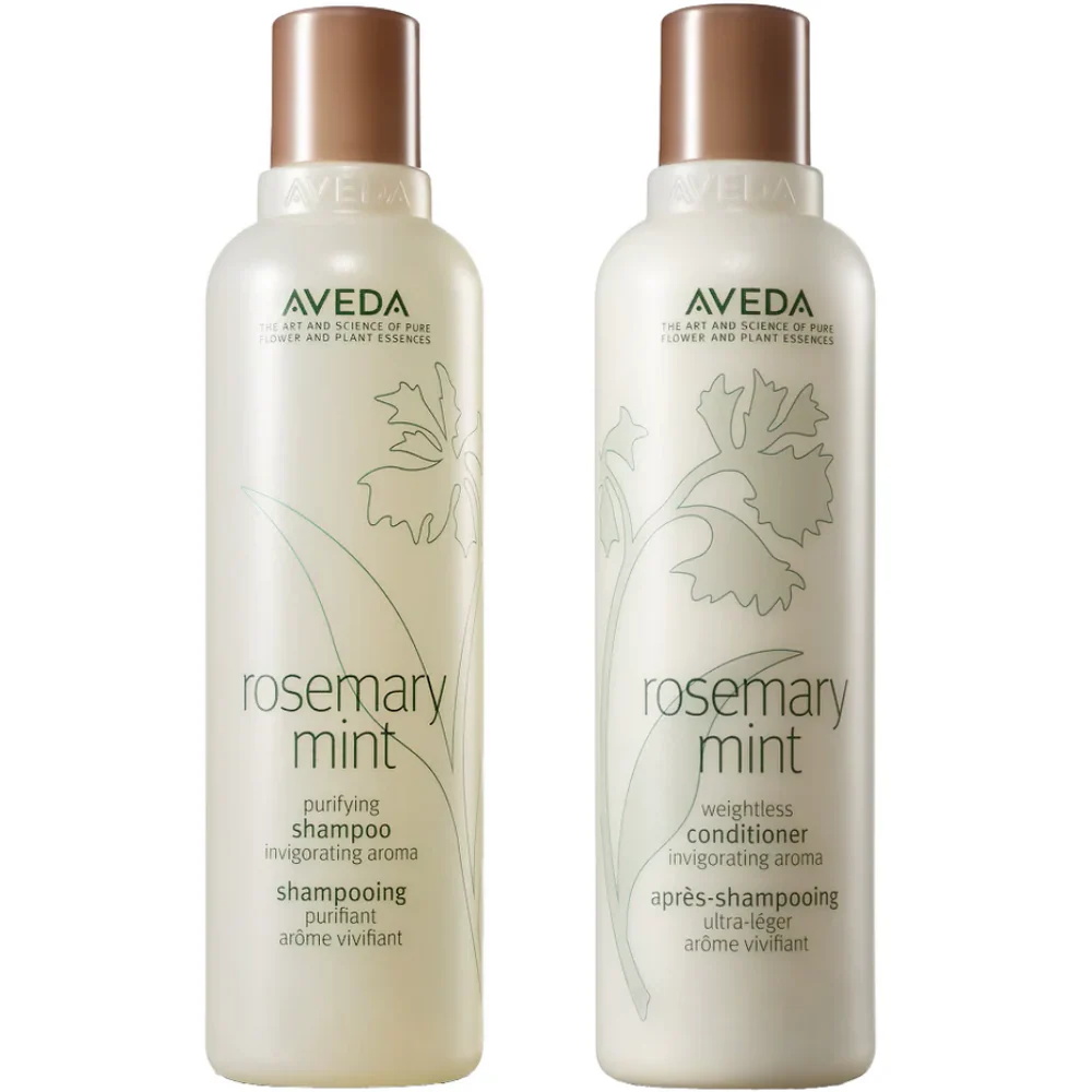 Aveda Rosemary Mint Purifying Shampoo & Weightless Conditioner Twin 2 x 250ml