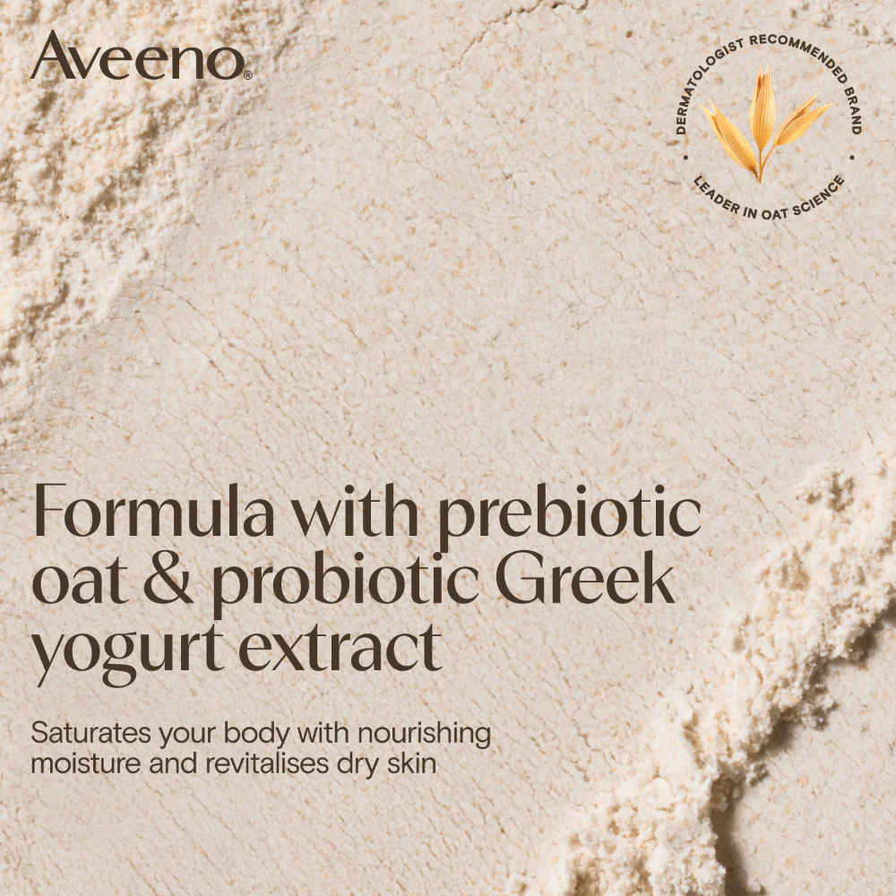Aveeno Daily Moisturising Yogurt Body Cream Apricot & Honey Scent 300ml - Image 4