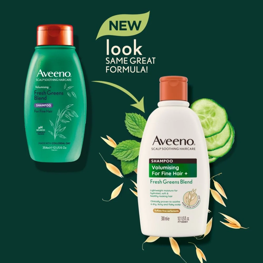 Aveeno Volumising+ Fresh Greens Blend Shampoo 300ml - Image 5