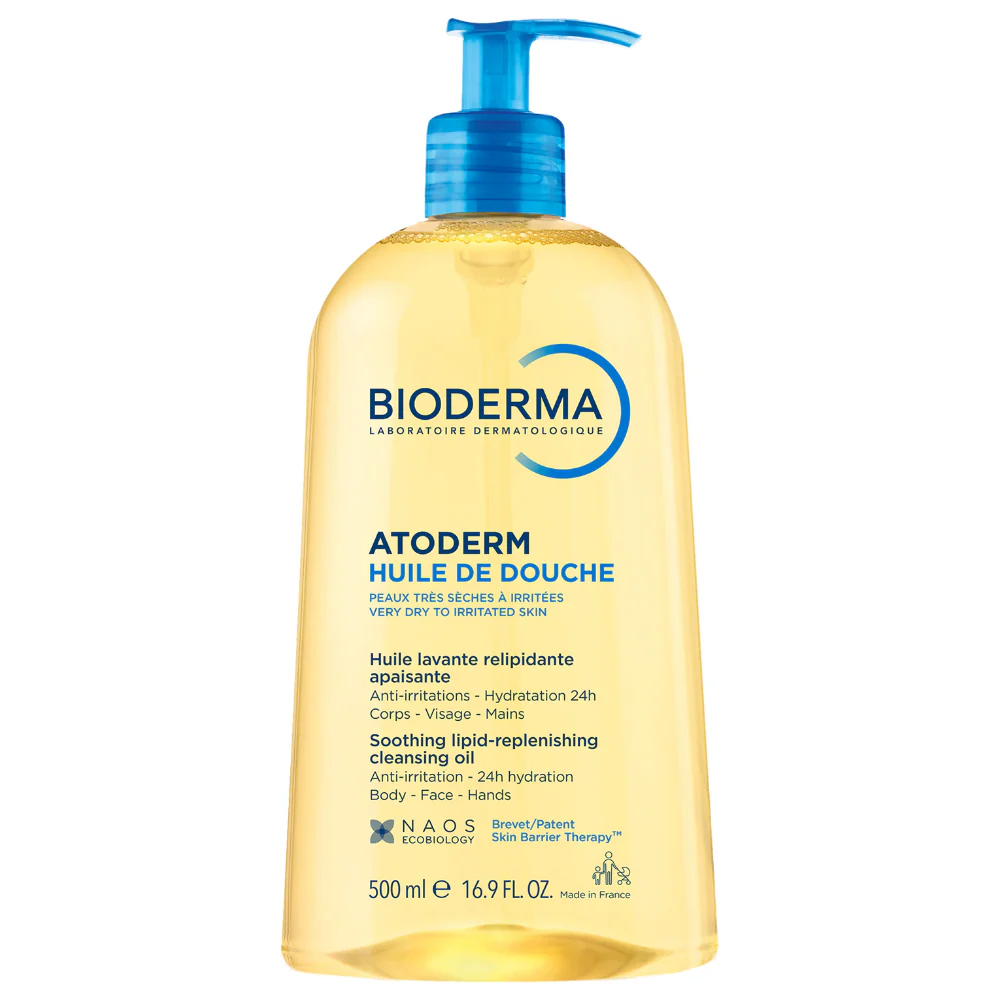 Bioderma Atoderm Soothing Lipid-Replenishing Cleansing Shower Oil 500ml