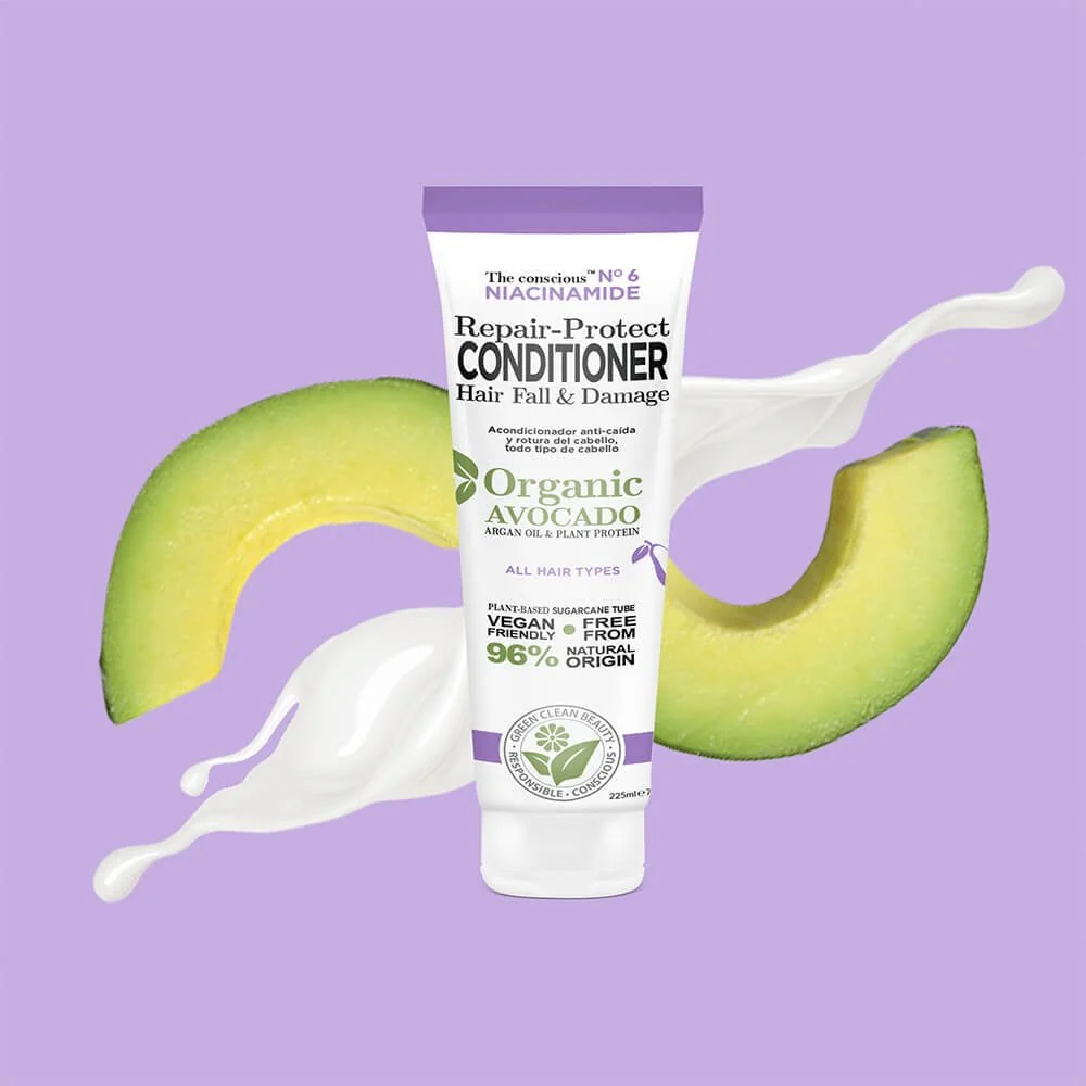 Biovene The Conscious No. 6 Niacinamide Repair-Protect Hair Fall & Damage Conditioner 225ml - Image 3