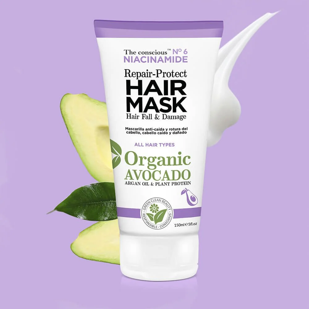 Biovene The Conscious No. 6 Niacinamide Repair-Protect Hair Fall & Damage Hair Mask 150ml - Image 4