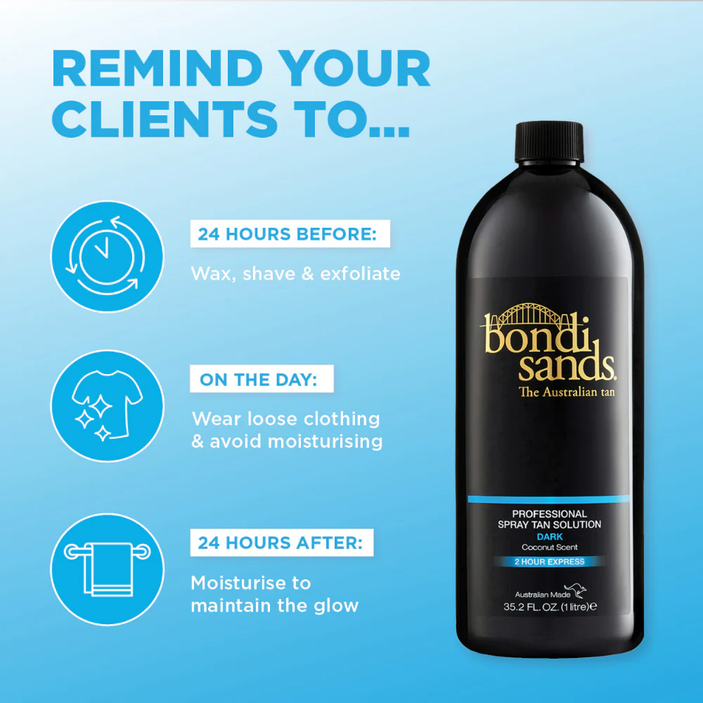 Bondi Sands Professional Spray Tan Solution Dark 1000ml - Image 8