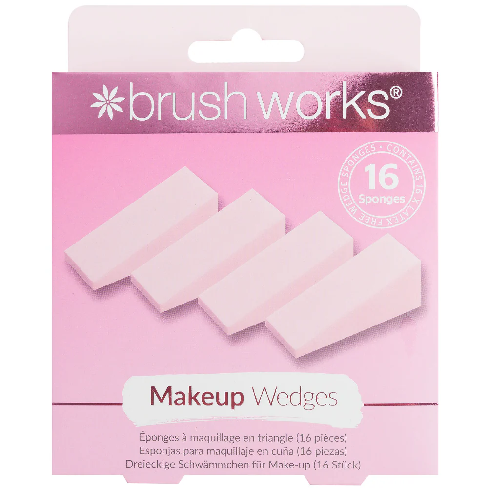 Brushworks Makeup Wedges Pack of 16