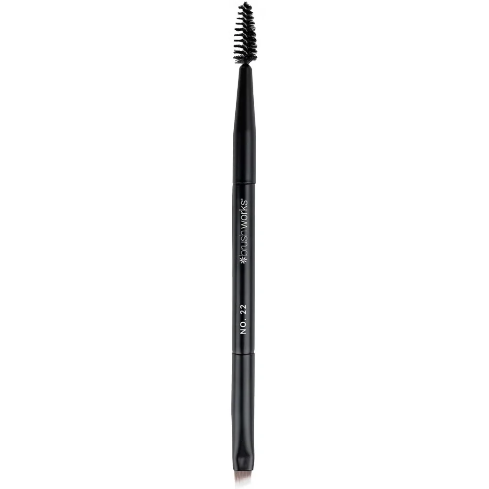Brushworks No. 22 Double-Ended Brow Brush & Spoolie