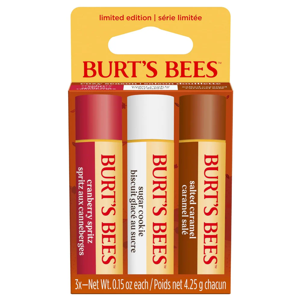 Burt's Bees Limited Edition Seasonal Sweet Lip Balm Trio 3 x 4.25g