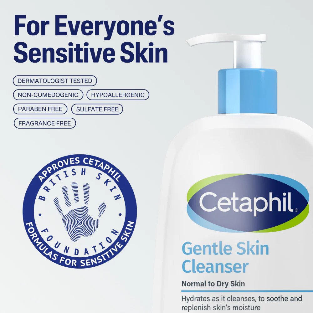Cetaphil Gentle Skin Cleanser Wash 473ml - Image 6