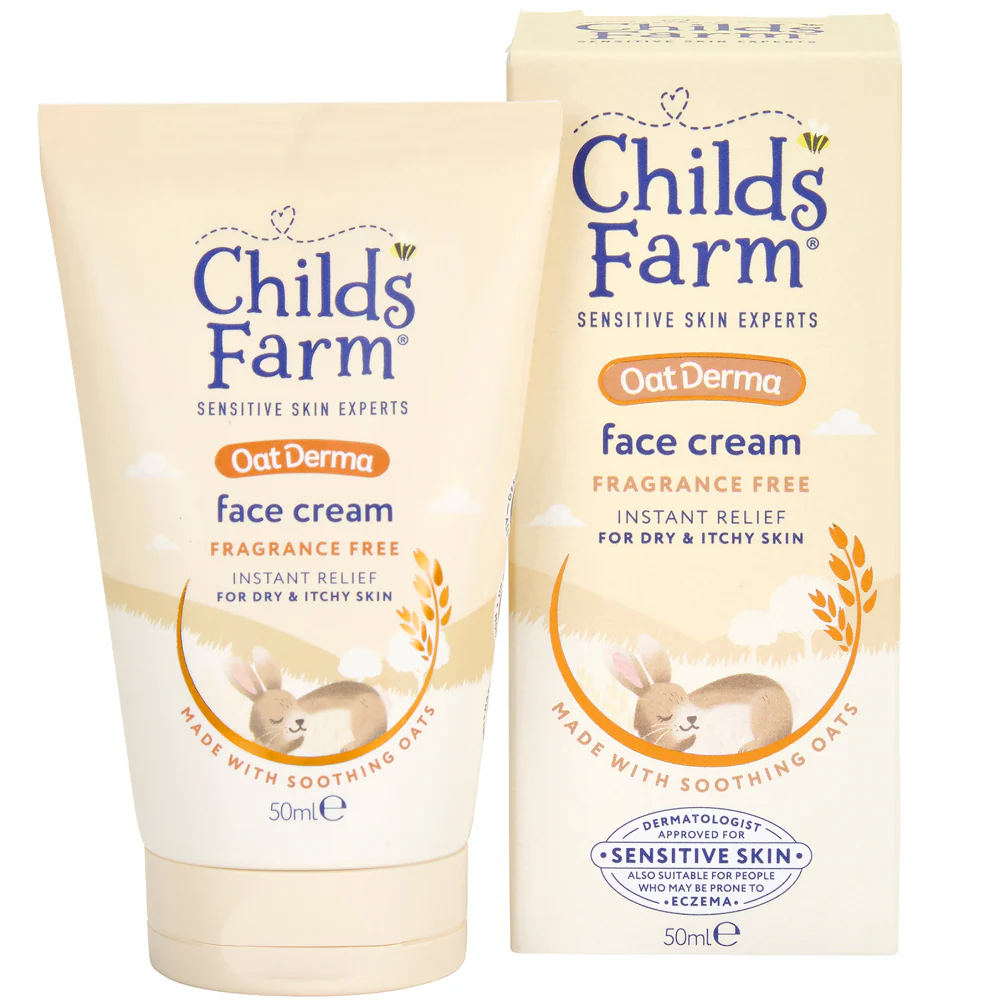 Childs Farm Fragrance-Free Oat Derma Face Cream 50ml