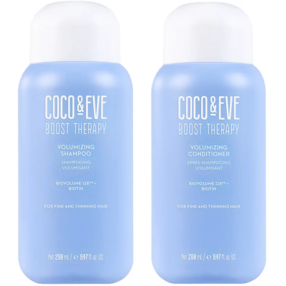 Coco & Eve Boost Therapy Hair Volumising Shampoo & Conditioner Twin 2 x 280ml