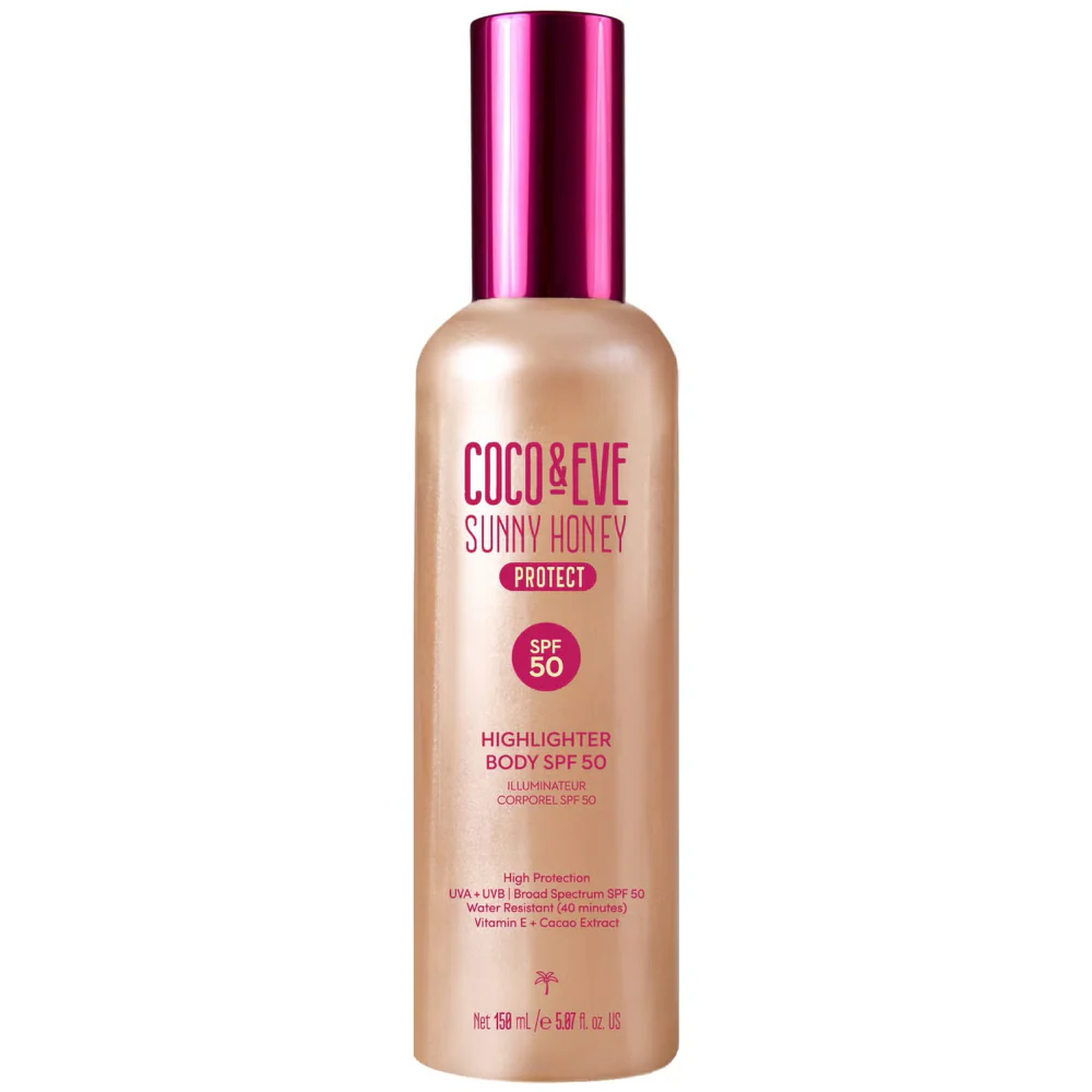 Coco & Eve Sunny Honey Protect Body Highlighter SPF50 150ml