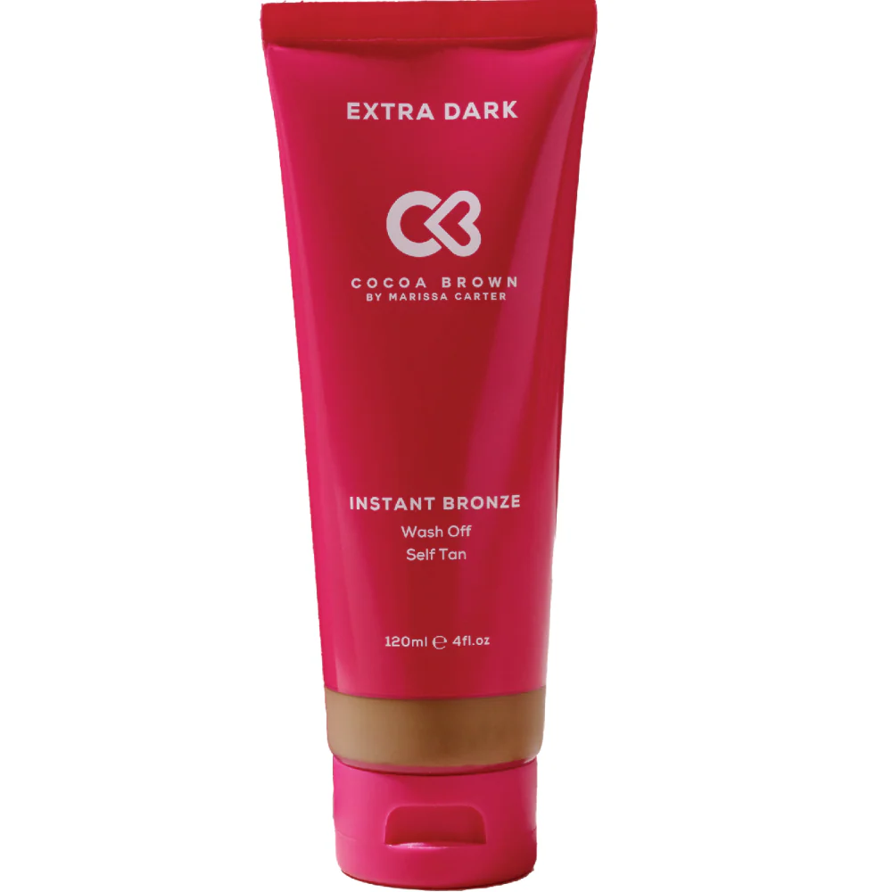 Cocoa Brown Instant Bronze Wash Off Self Tan Lotion Extra Dark 120ml