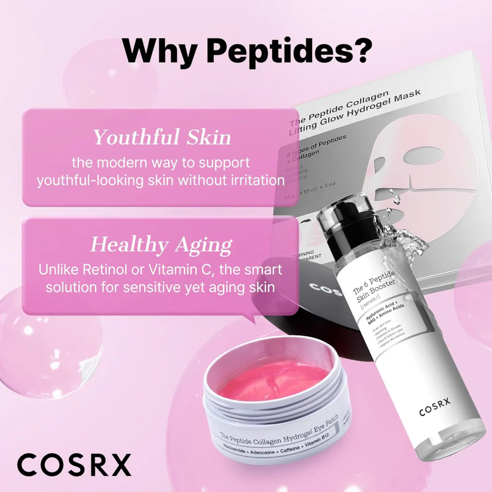 CosRx The Peptide Collagen Lifting Glow Hydrogel Sheet Mask 34g - Image 9
