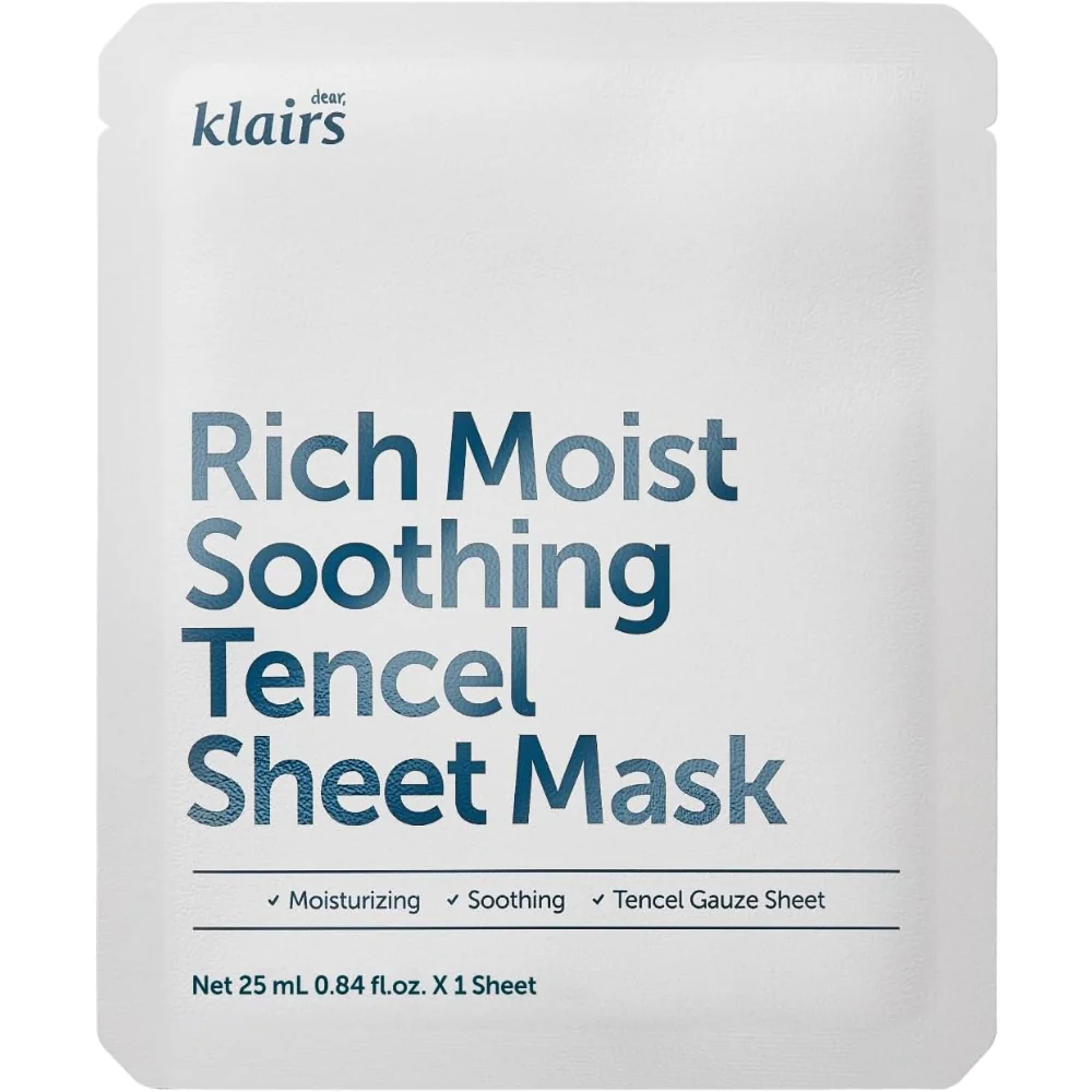 Dear, Klairs Rich Moist Soothing Tencel Sheet Mask 25ml
