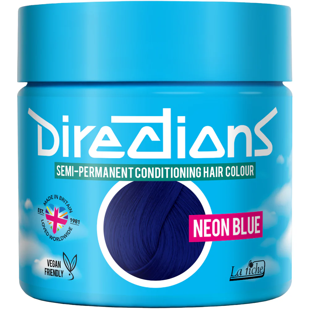 Directions Neon Blue Hair Dye 88ml