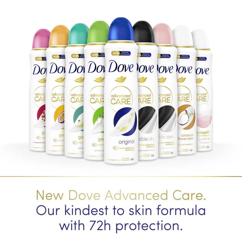Dove Advanced Care 72h Coconut & Jasmine Flower Anti-Perspirant Deodorant Spray 200ml - Image 3