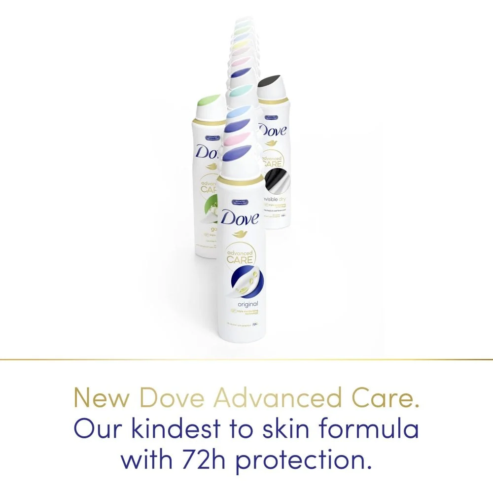 Dove Advanced Care 72h Invisible Dry White Freesia & Violet Flower Anti-Perspirant Deodorant Spray 200ml - Image 4
