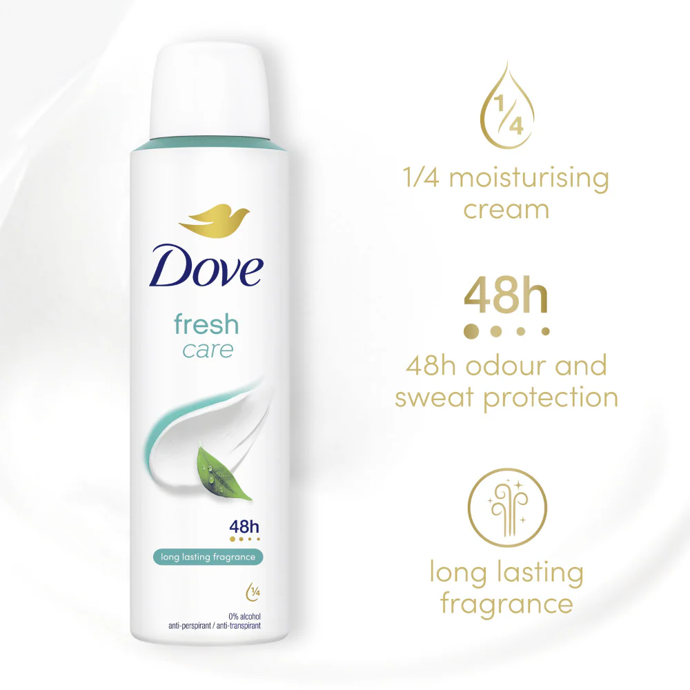 Dove Fresh Care 48h Anti-Perspirant Deodorant Spray 200ml - Image 3