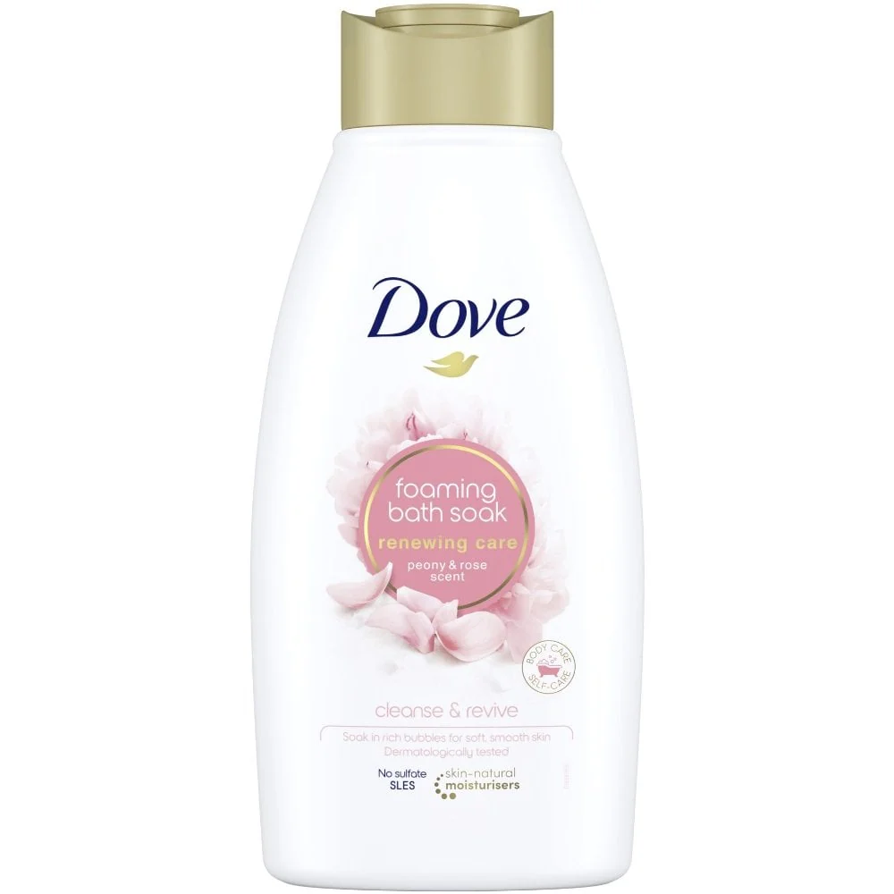 Dove Renewing Care Foaming Bath Soak Peony & Rose 450ml