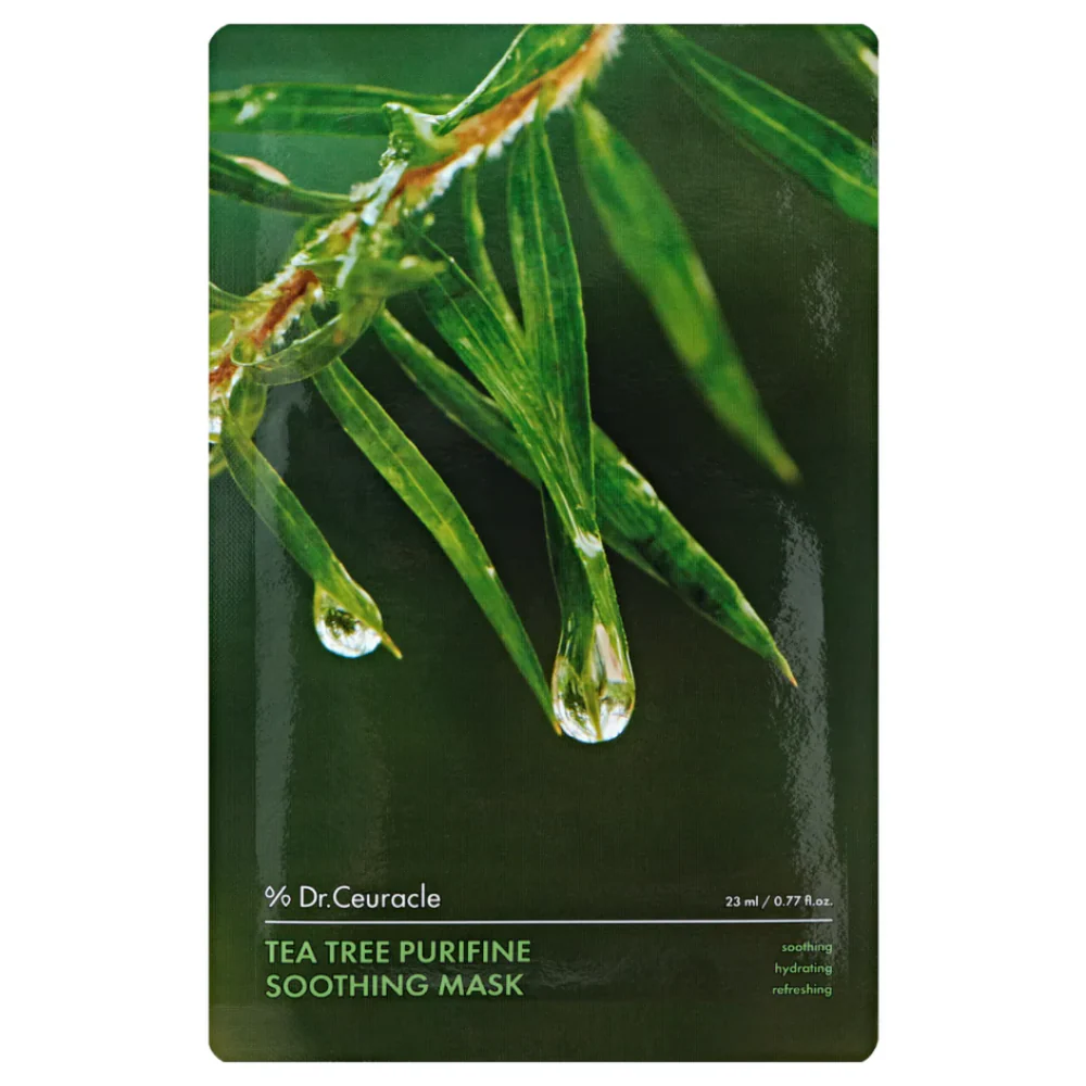 Dr. Ceuracle Tea Tree Purifine Soothing Sheet Mask 10 x 23ml - Image 2