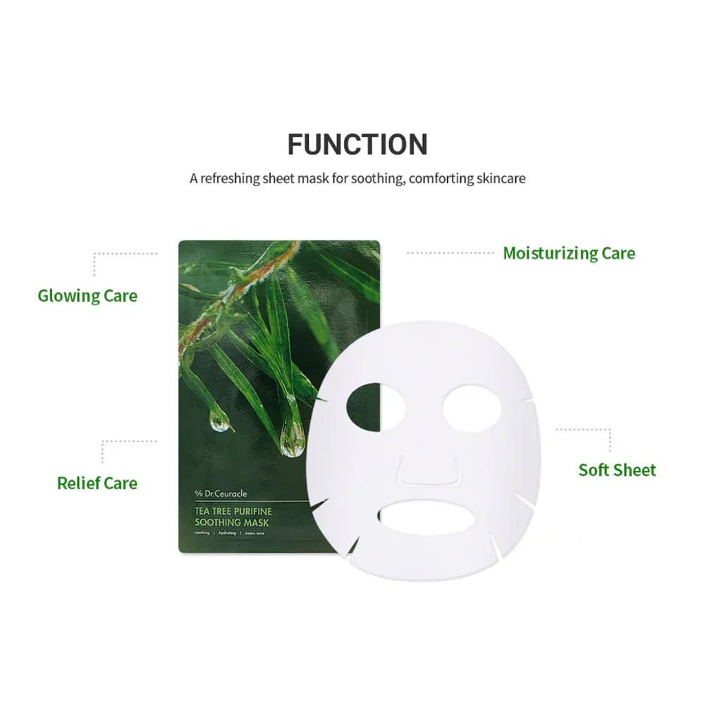 Dr. Ceuracle Tea Tree Purifine Soothing Sheet Mask 23ml - Image 2