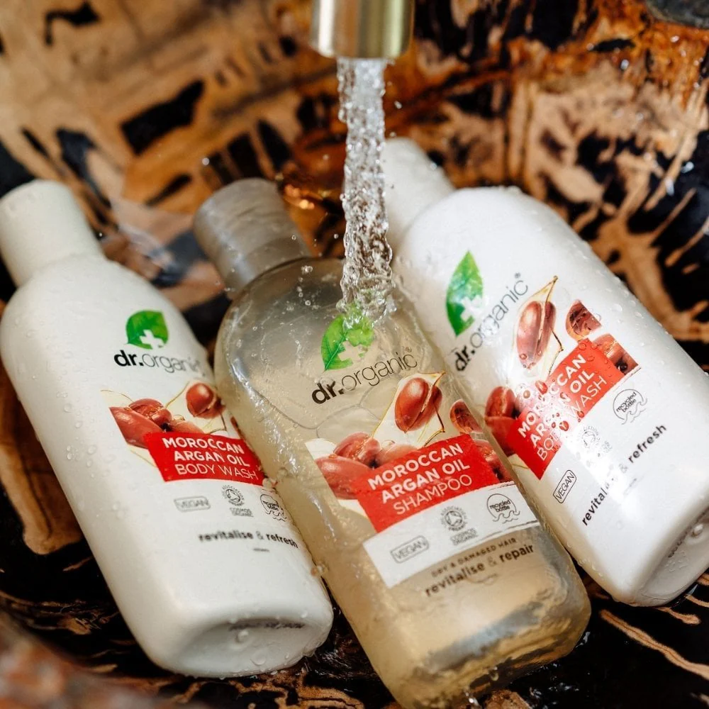 Dr. Organic Moroccan Argan Oil Shampoo & Conditioner Hair Twin 2 x 265ml - Image 5