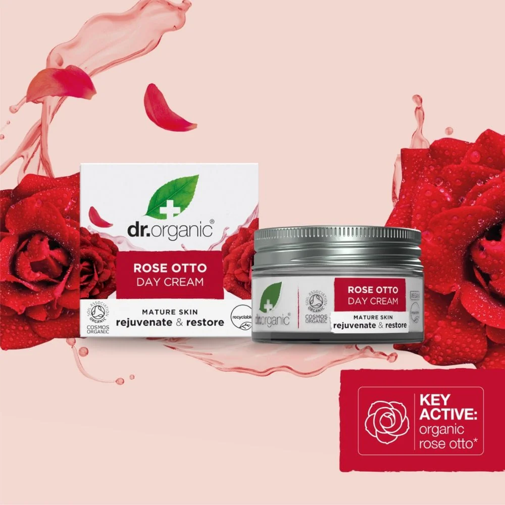 Dr. Organic Rose Otto Day Cream 50ml - Image 2