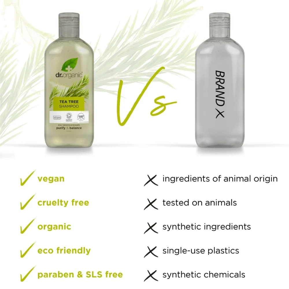 Dr. Organic Tea Tree Shampoo 265ml - Image 5