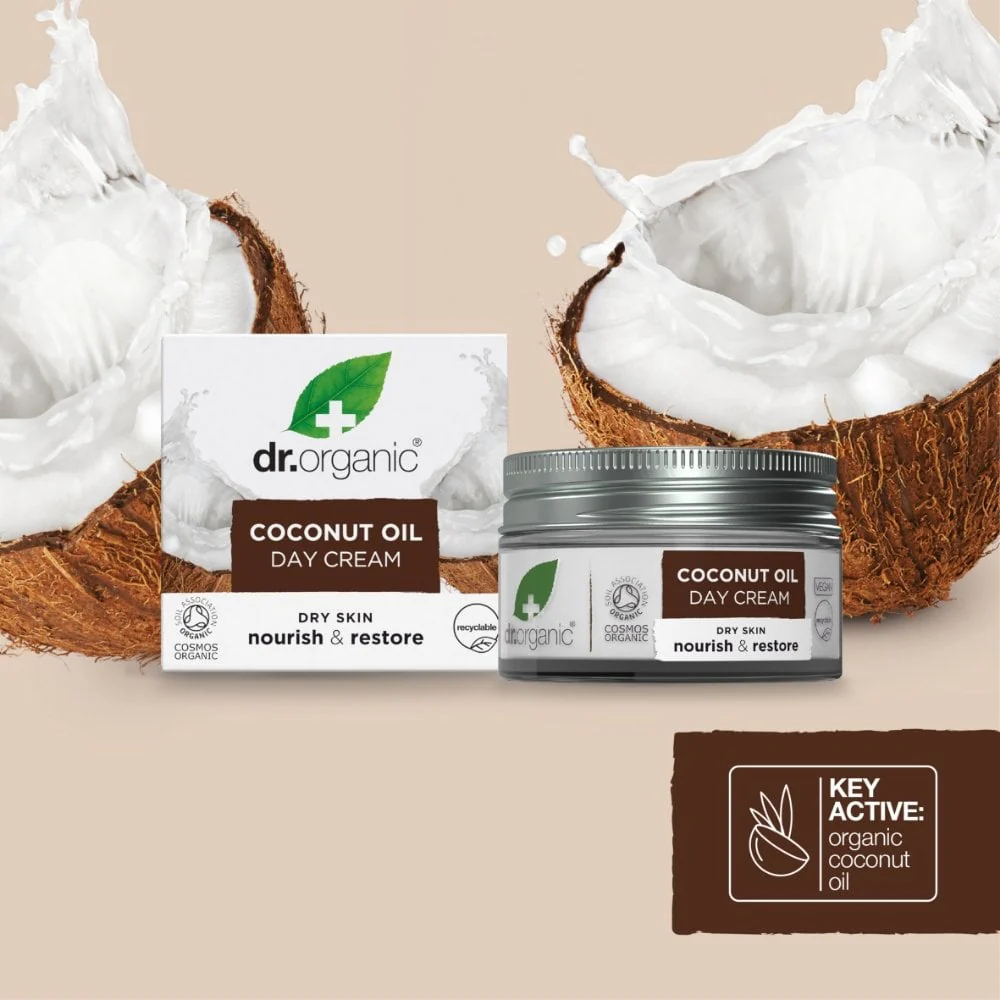 Dr. Organic Virgin Coconut Oil Day Cream 50ml - Image 2