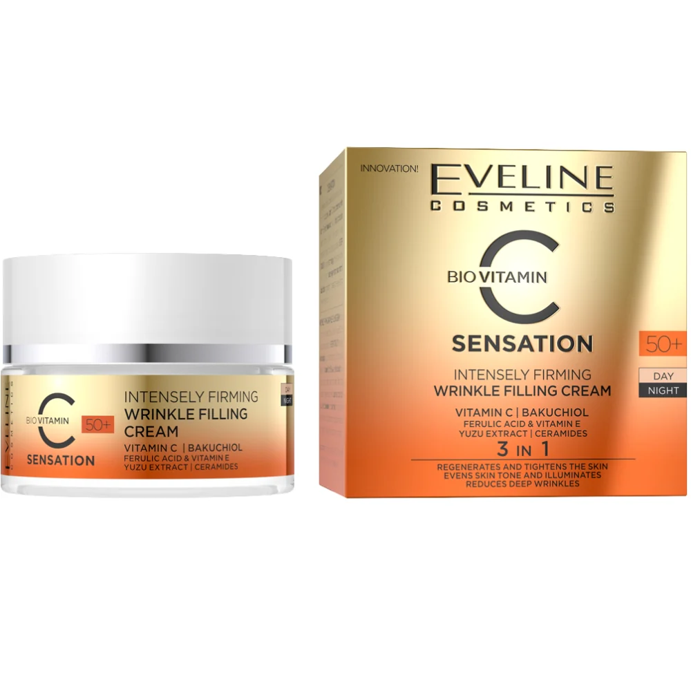 Eveline Cosmetics BioVitamin C Sensation Wrinkle Filling Cream 50+ 50ml - Image 4