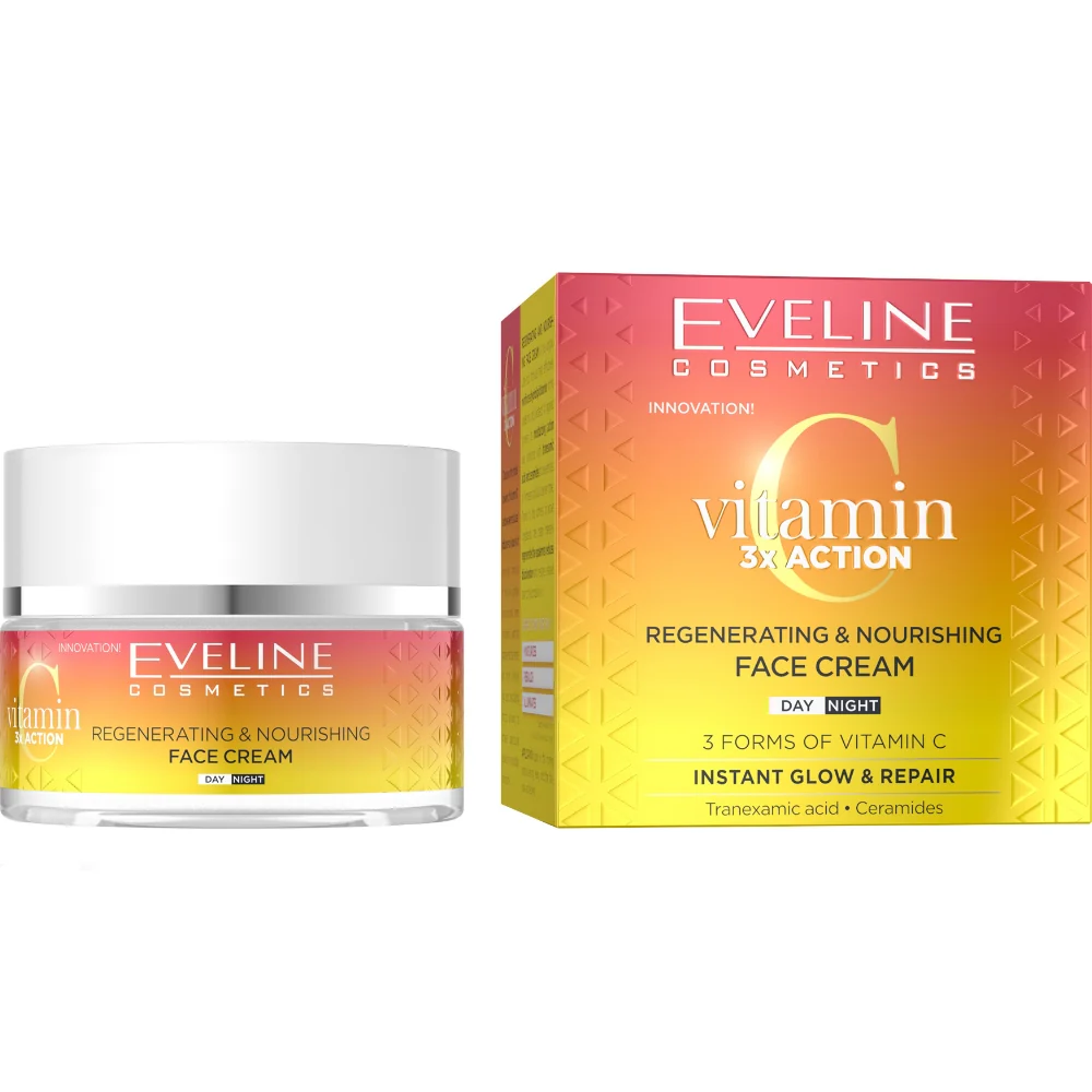 Eveline Cosmetics Vitamin C 3x Action Regenerating Face Cream 50ml - Image 3