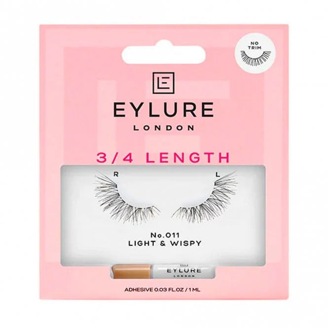 Eylure 3/4 Length 011 Light & Wispy Strip Lashes Black