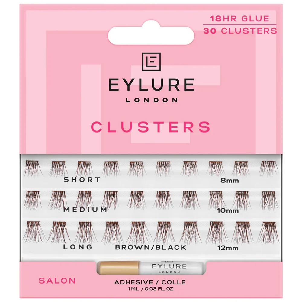 Eylure Salon Clusters Individual Lash Clusters Brown/Black x30