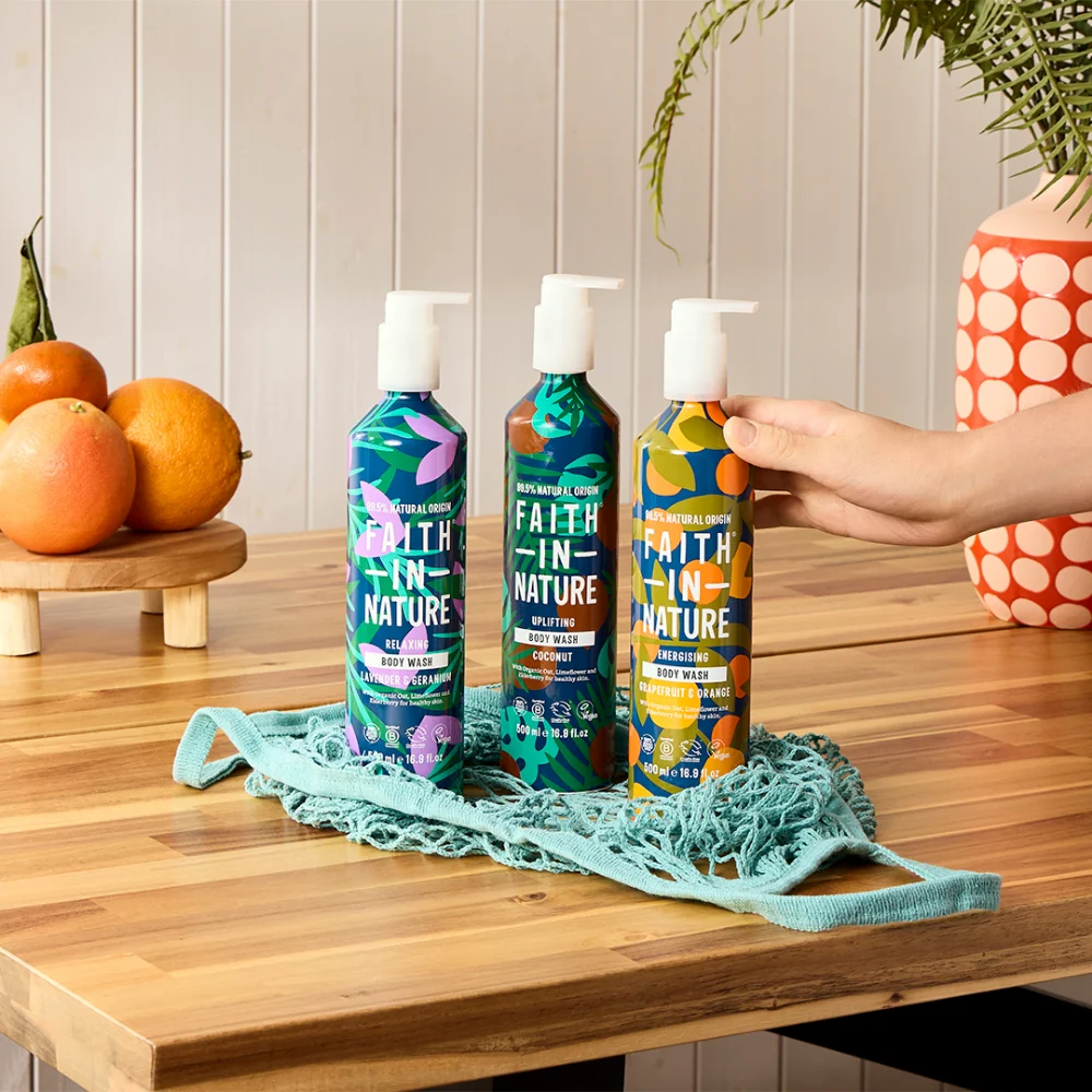 Faith In Nature Coconut Body Wash Aluminium Bottle 500ml - Image 3