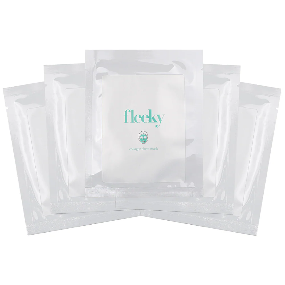 Fleeky Collagen Sheet Masks Pack of 5