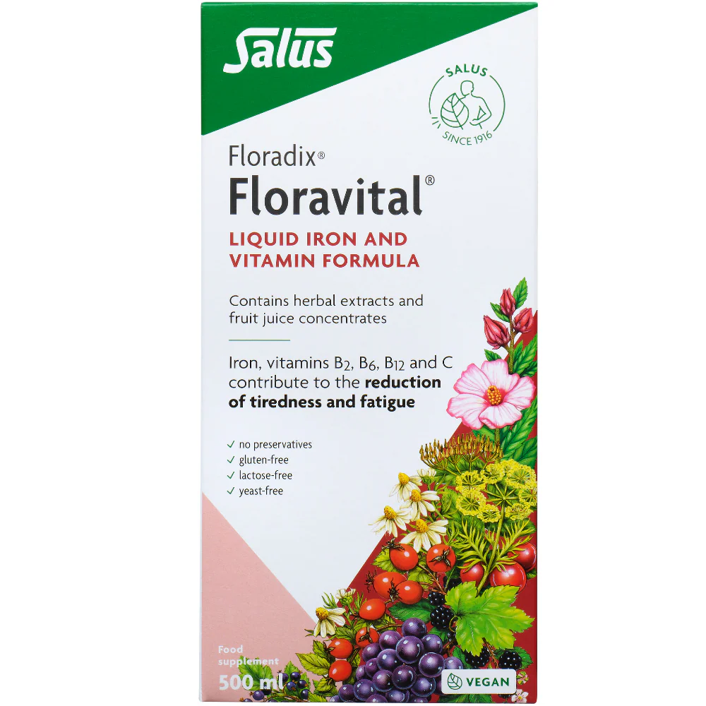 Floradix Floravital Liquid Iron and Vitamin Formula 500ml