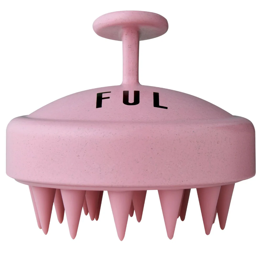 FUL Scalp Massager Shampoo Brush Pink