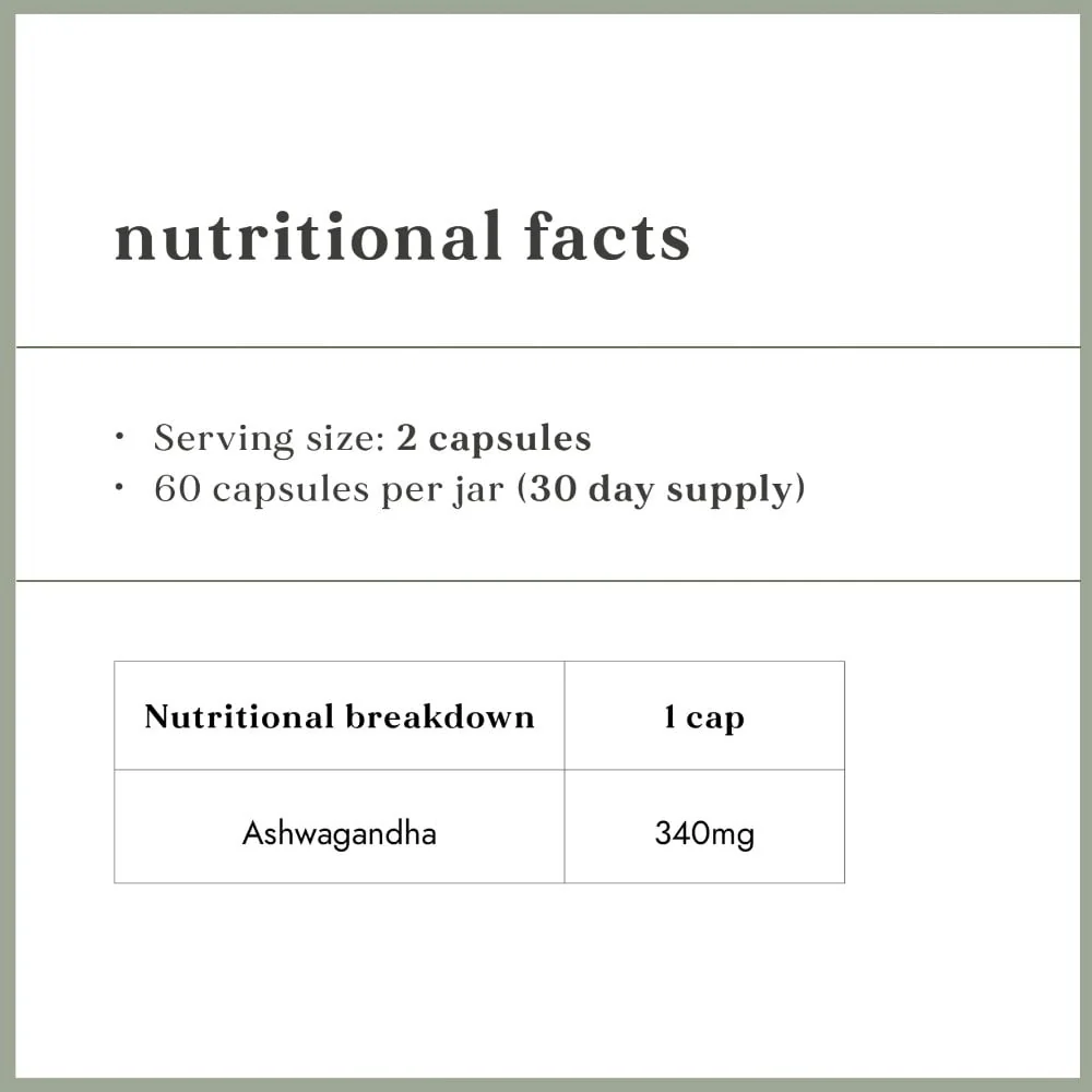 Fushi Organic Ashwagandha 60 Vegan Capsules - Image 2