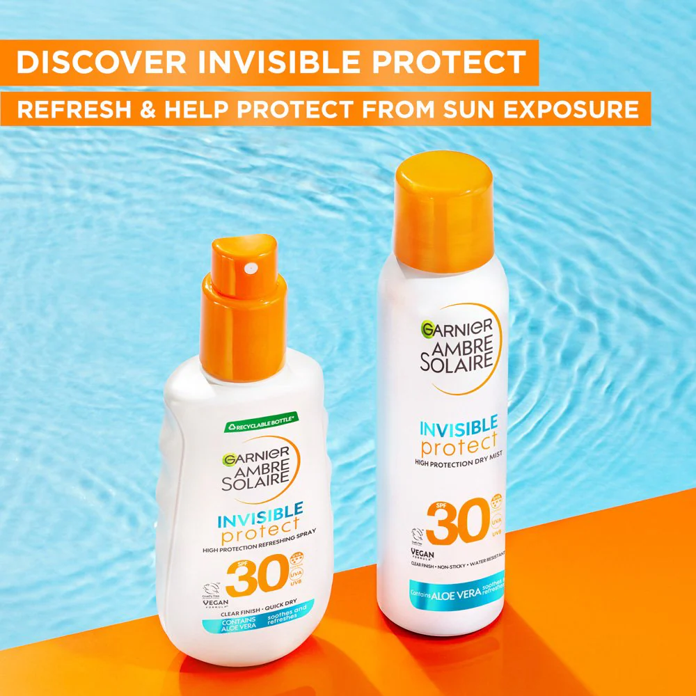 Garnier Ambre Solaire Dry Mist Instant Dry Sun Protection Mist SPF30 200ml - Image 6